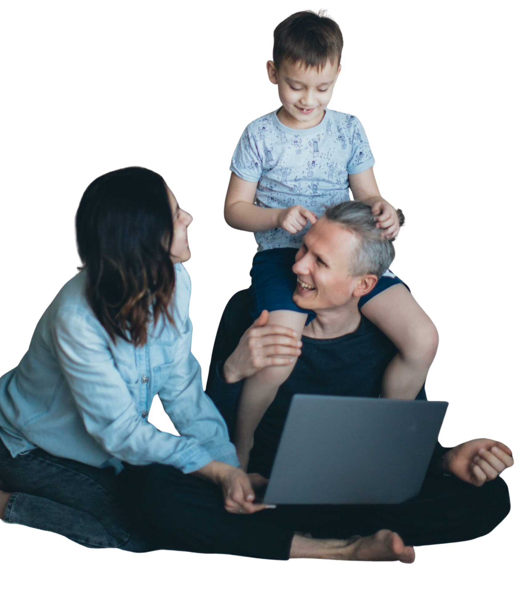 familia laptop factura internet